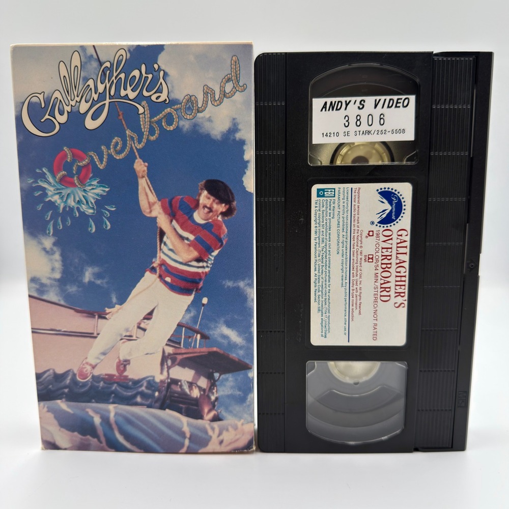 Gallagher Overboard VHS 1987 Paramount Comedy Special Sledge-O-Matic 12869